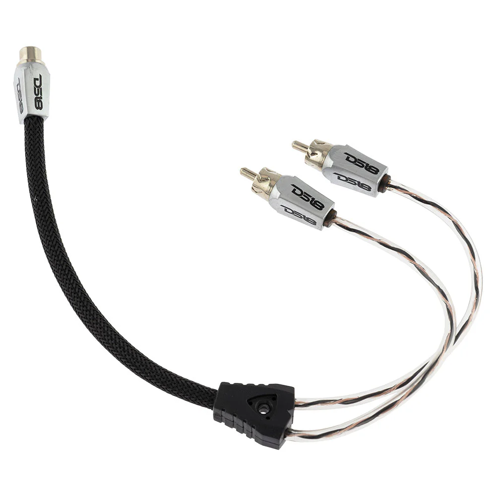 Level 3 RCA 100% Copper OFC Y Connector 1 FEMALE to 2 MALE -  BLACK / RED Kit - Image 5