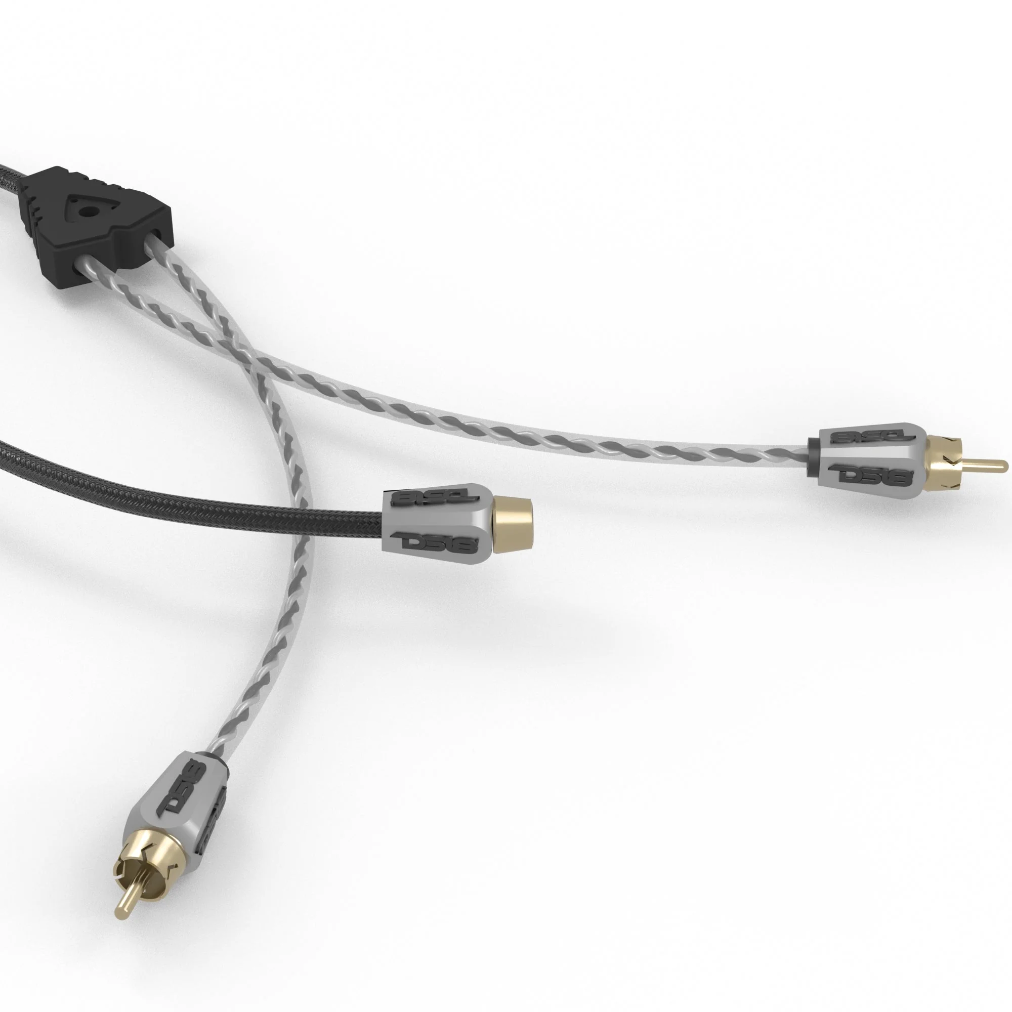 Level 3 RCA 100% Copper OFC Y Connector 1 FEMALE to 2 MALE -  BLACK / RED Kit - Image 6