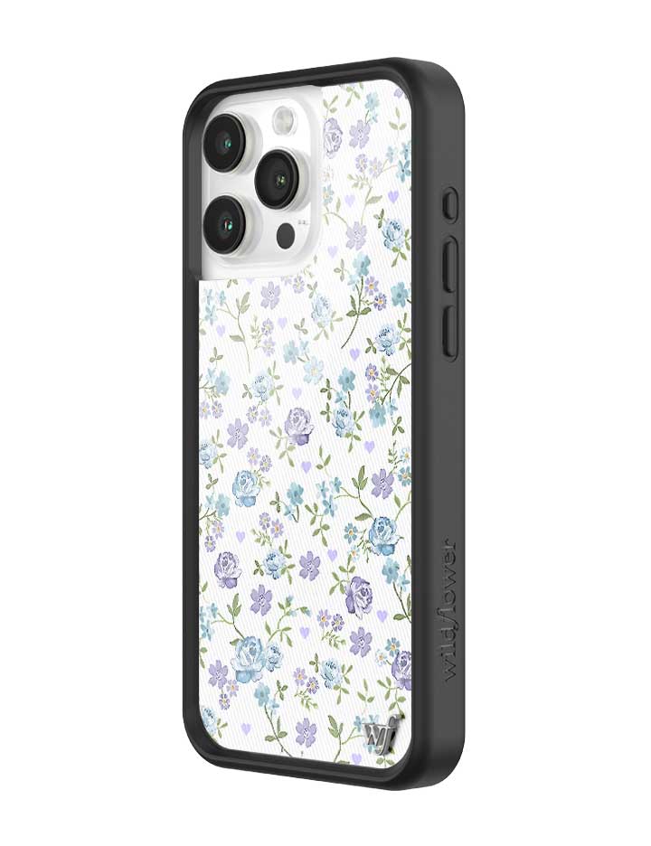 Lilac and Blue Floral iPhone Case - Image 10
