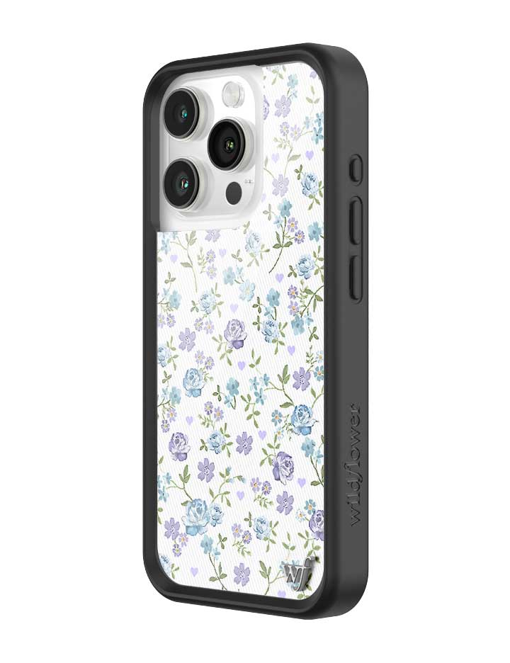 Lilac and Blue Floral iPhone Case - Image 14