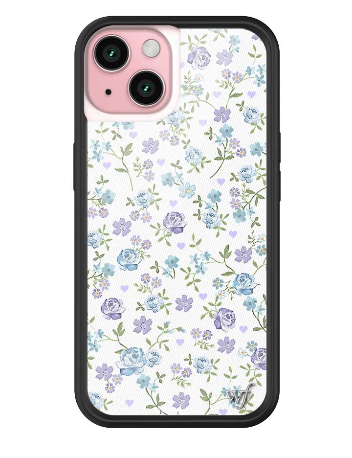 Lilac and Blue Floral iPhone Case - Image 15