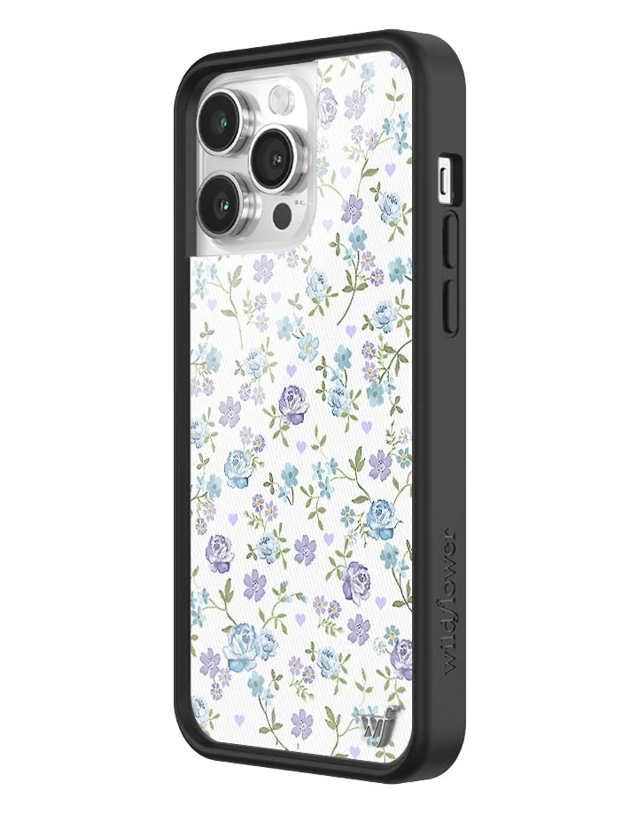 Lilac and Blue Floral iPhone Case - Image 18