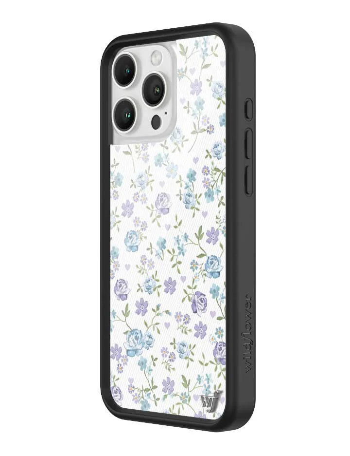 Lilac and Blue Floral iPhone Case - Image 2