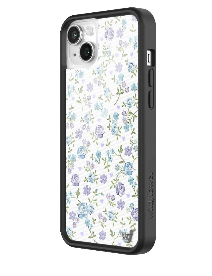Lilac and Blue Floral iPhone Case - Image 20