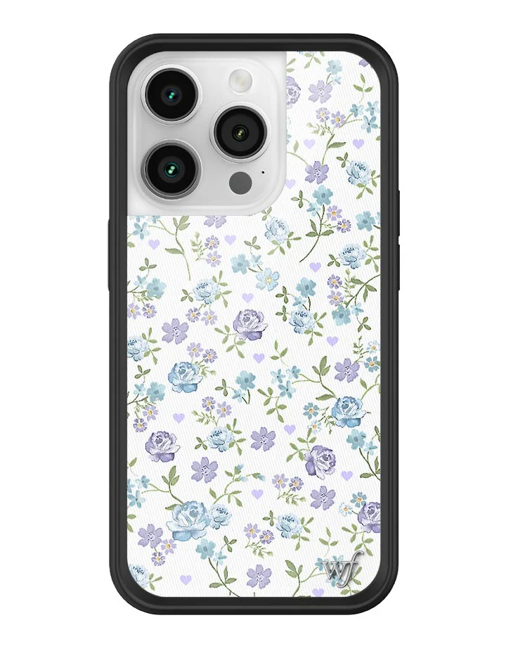 Lilac and Blue Floral iPhone Case - Image 21