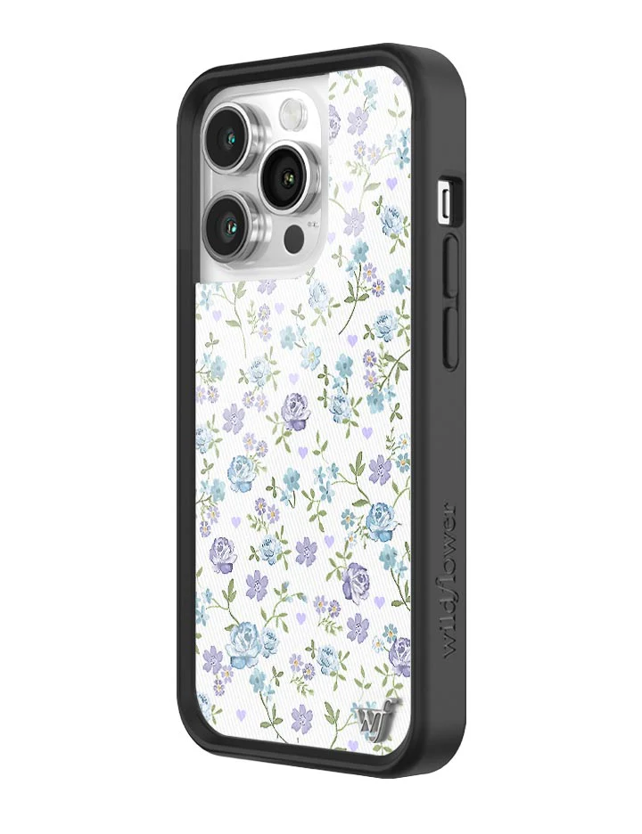 Lilac and Blue Floral iPhone Case - Image 22
