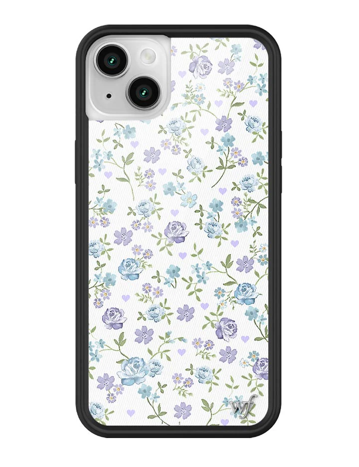 Lilac and Blue Floral iPhone Case - Image 23
