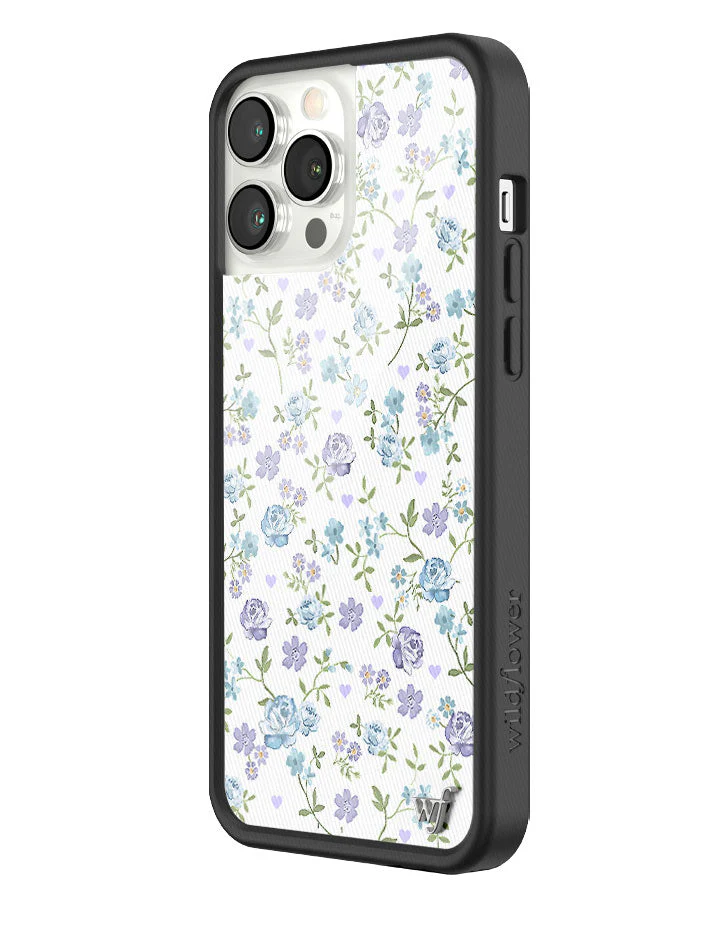 Lilac and Blue Floral iPhone Case - Image 26