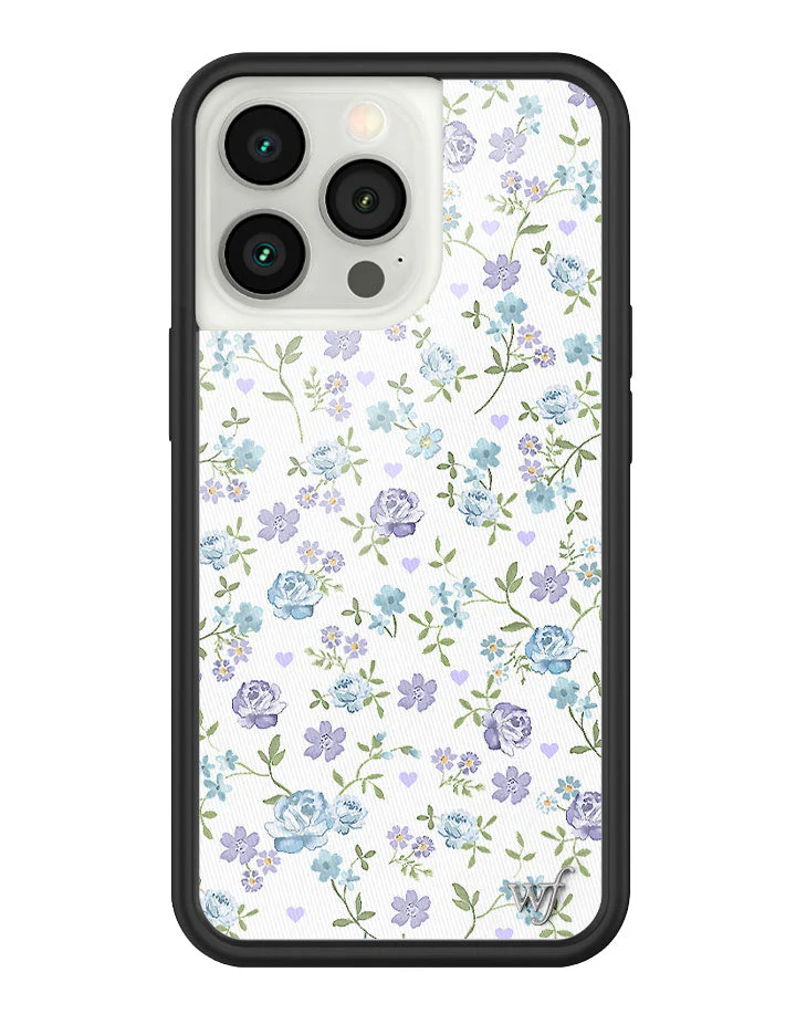 Lilac and Blue Floral iPhone Case - Image 27
