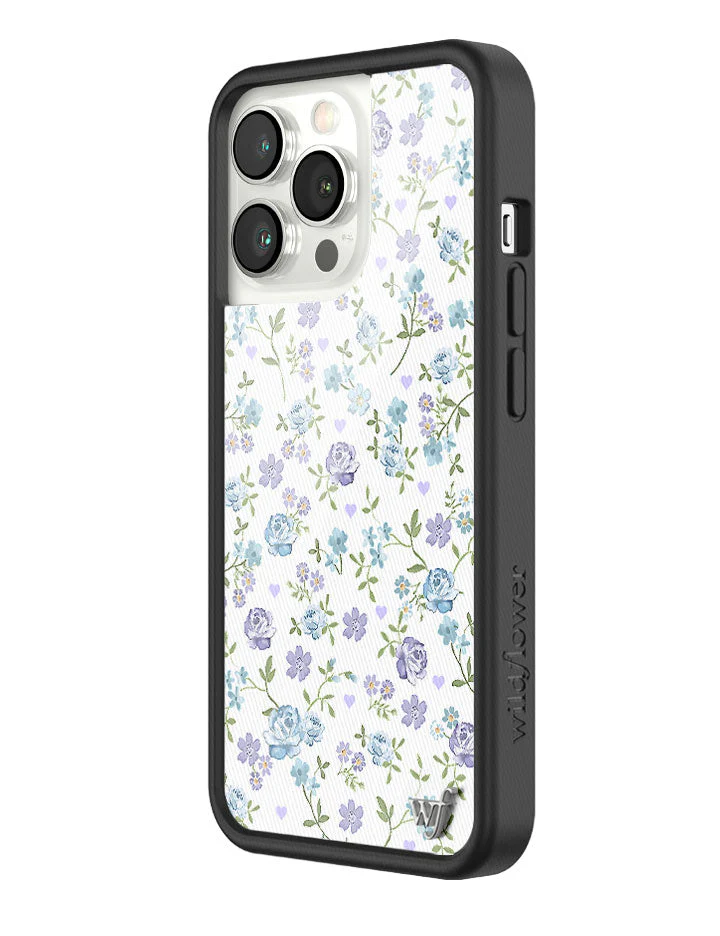 Lilac and Blue Floral iPhone Case - Image 28