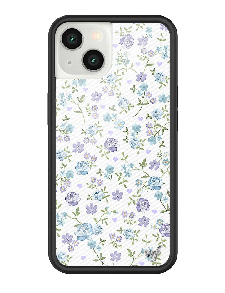 Lilac and Blue Floral iPhone Case - Image 29