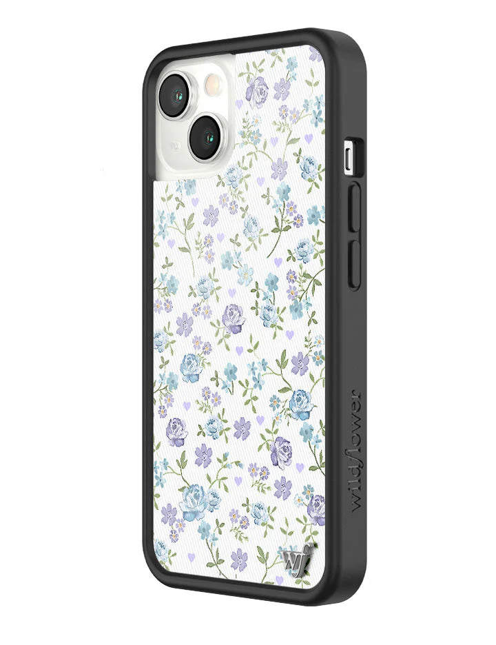 Lilac and Blue Floral iPhone Case - Image 30