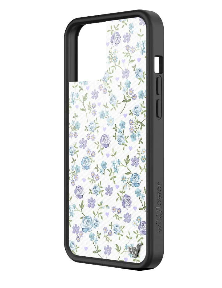 Lilac and Blue Floral iPhone Case - Image 34