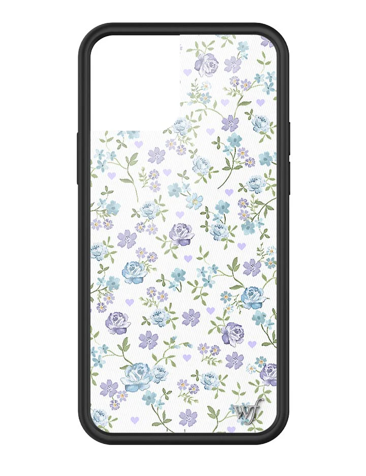 Lilac and Blue Floral iPhone Case - Image 35