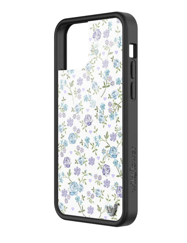 Lilac and Blue Floral iPhone Case - Image 36