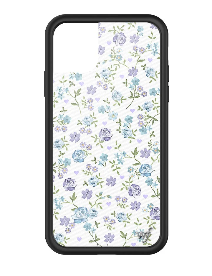Lilac and Blue Floral iPhone Case - Image 37
