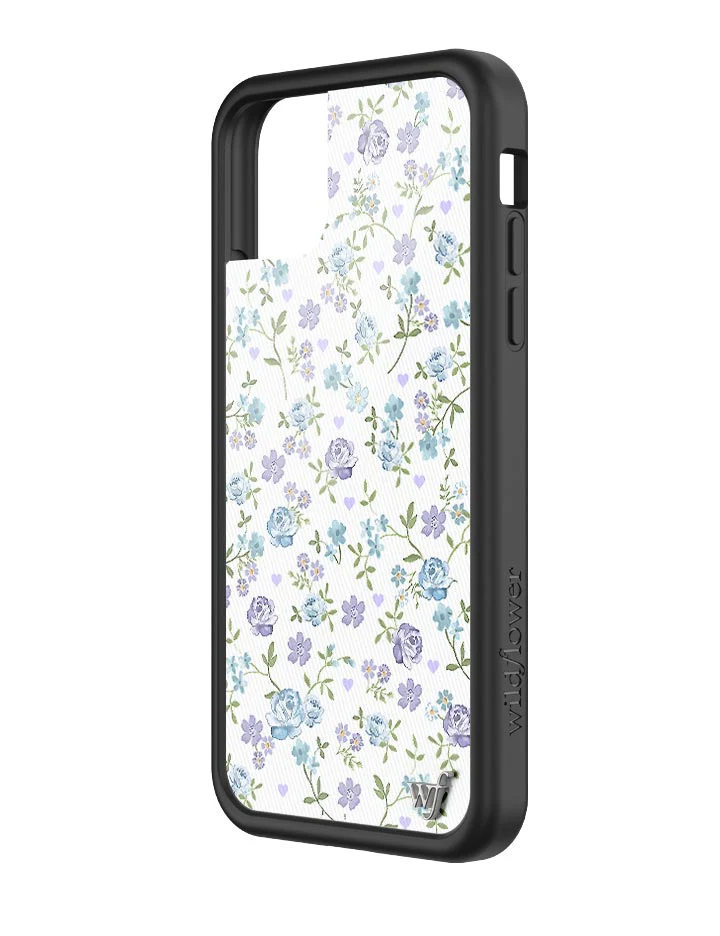 Lilac and Blue Floral iPhone Case - Image 38