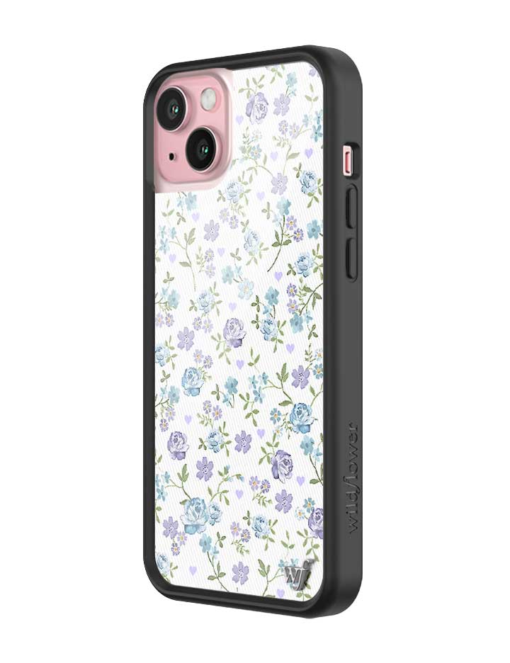 Lilac and Blue Floral iPhone Case - Image 4