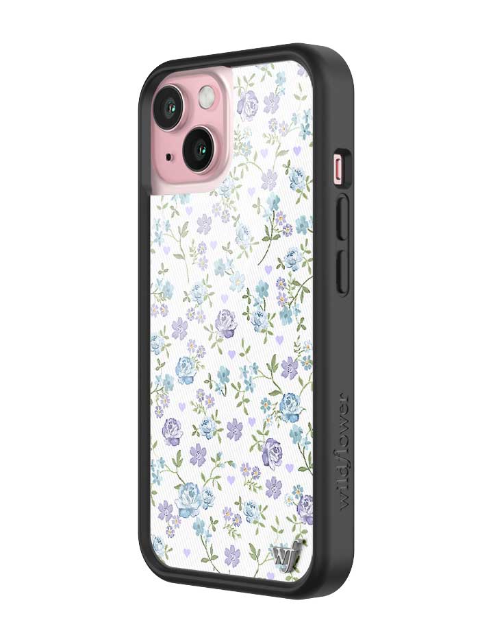 Lilac and Blue Floral iPhone Case - Image 8