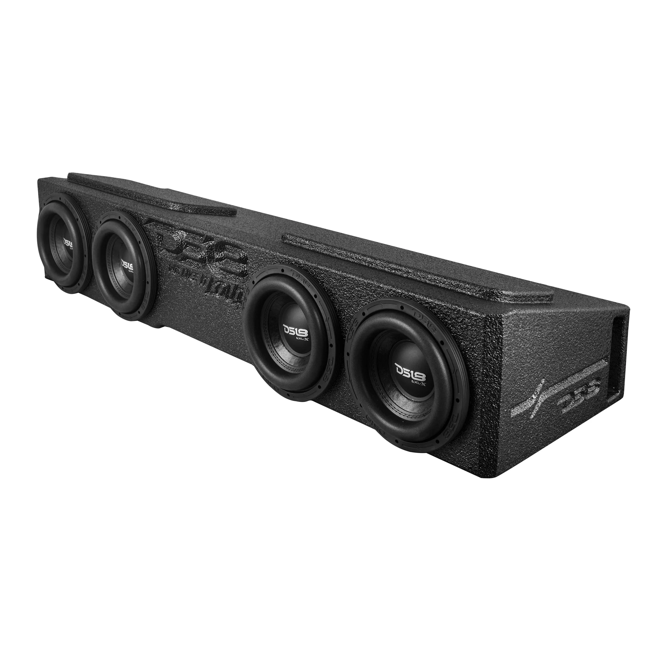 Loaded 4 x 8" Subwoofer Enclosure for Chevy/GMC Crew Cabs (2007-2024) and Ford F-150/Super Duty Crew Cabs (2009-2024) - Image 4