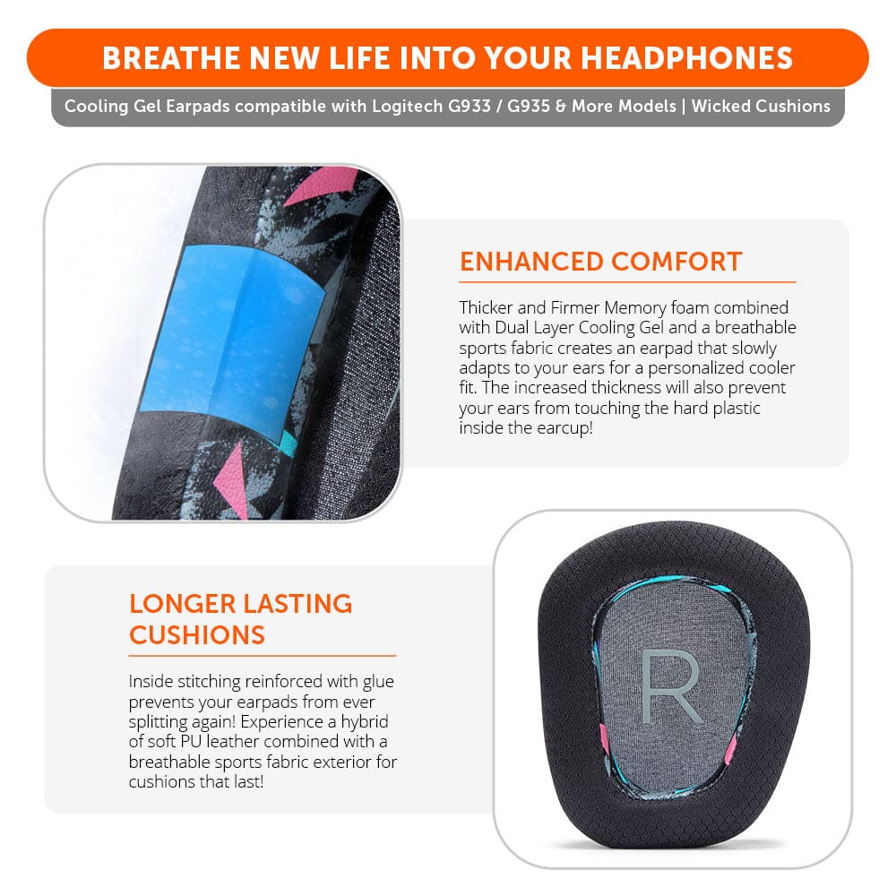Logitech G933 / G935 & More Earpads - WC FreeZe Cooling Gel - Image 21