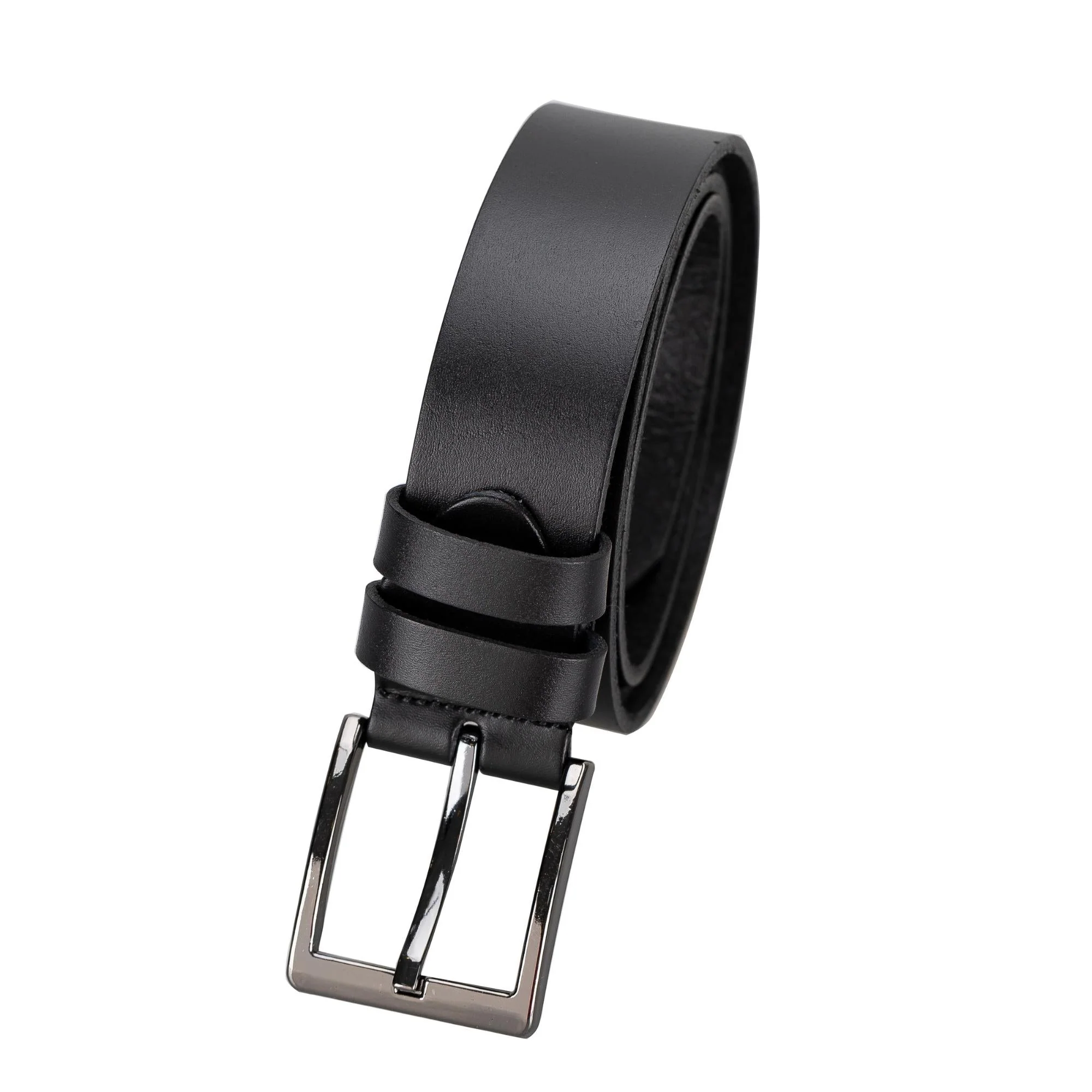 Longmont Men's Handmade Full-Grain Leather Belt in Traditional - Image 3