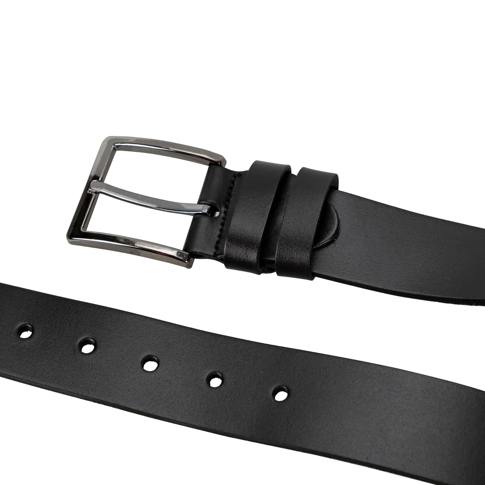 Longmont Men's Handmade Full-Grain Leather Belt in Traditional - Image 4