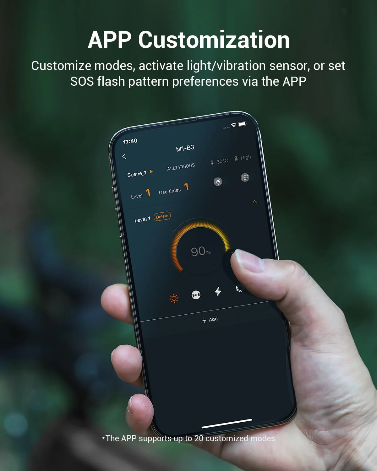 Magicshine ALLTY 1500S Bike Lights for Night Riding, Battery Replaceable | USB-C Rechargeable | Wireless &APP Control Compatible with Garmin/GoPro Mount for Road, MTB, Commuter Rider - Image 6