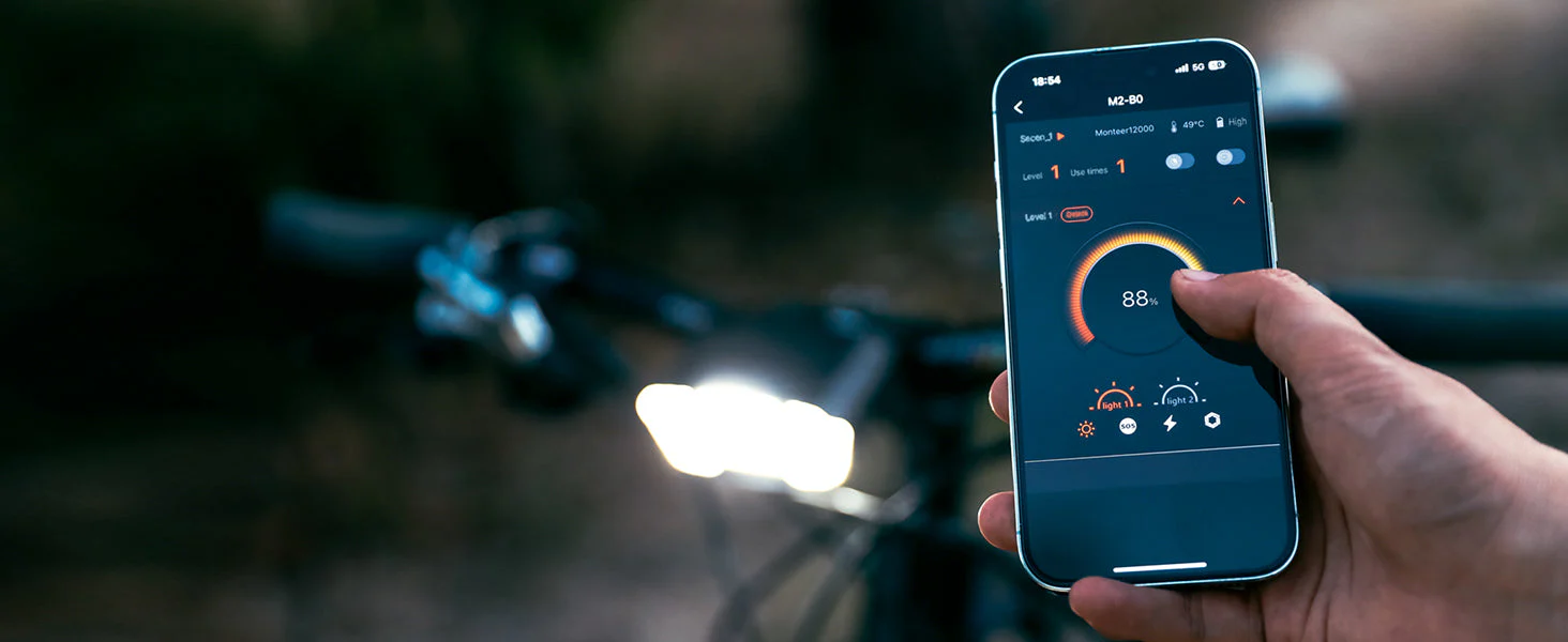 Magicshine MONTEER 12000 Mountain Bike Light,IPX6 Waterproof 12000 Lumen Max Output,20,000mAh Type-C Battery Pack with Reverse Charging Ultimate MTB Light - Image 9
