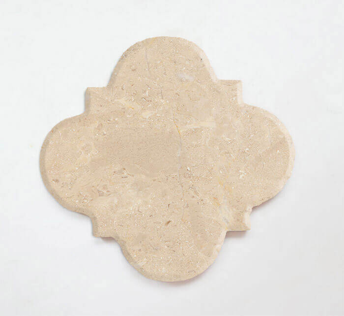 Marble 5"x5" Motif Coasters Semi-polished set of 4 - Image 2