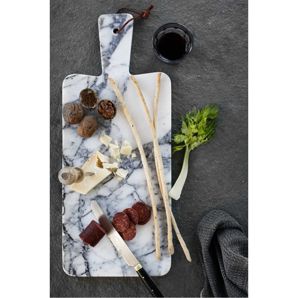 Marble Charcuterie Serving Board/Platter Semi-Polished 8"x14" - Image 3