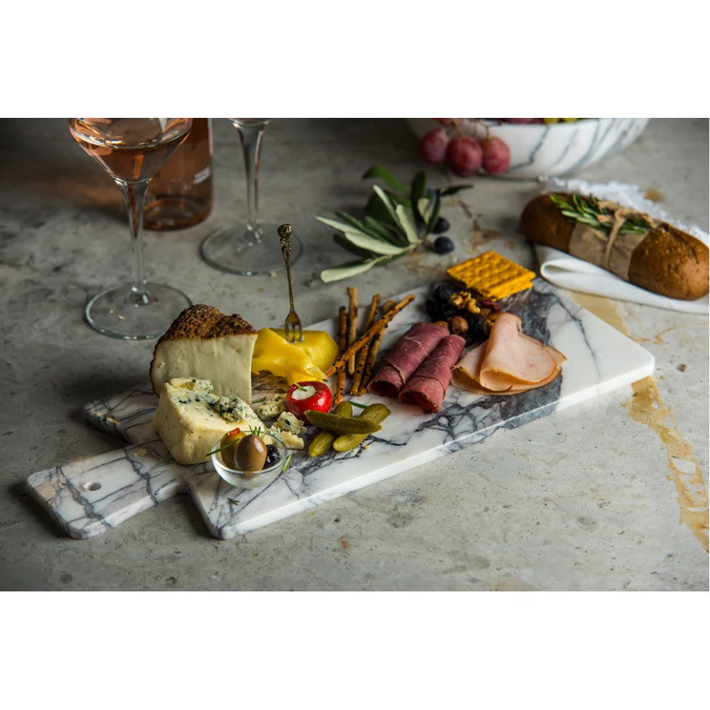 Marble Charcuterie Serving Board/Platter Semi-Polished 8"x14" - Image 4