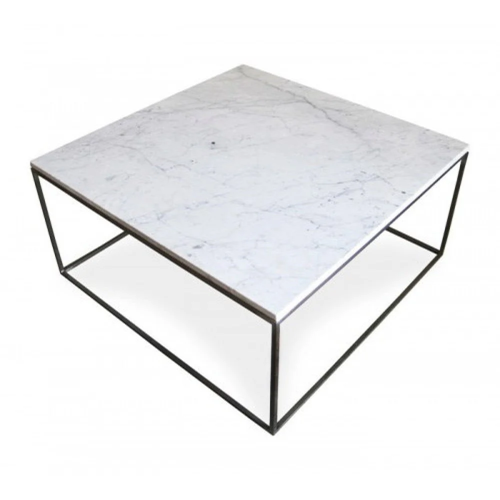 Marble Coffee Table Square Polished and Eased Edge - Image 2