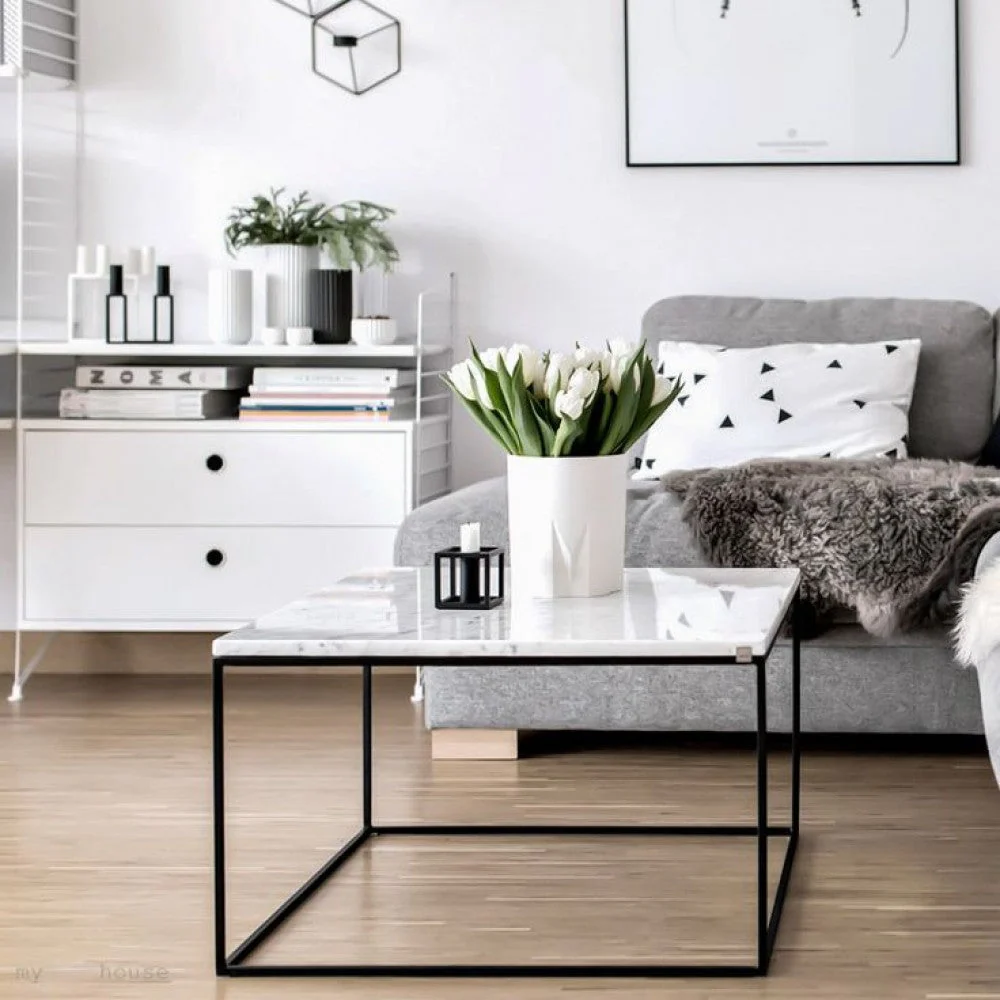 Marble Coffee Table Square Polished and Eased Edge - Image 4