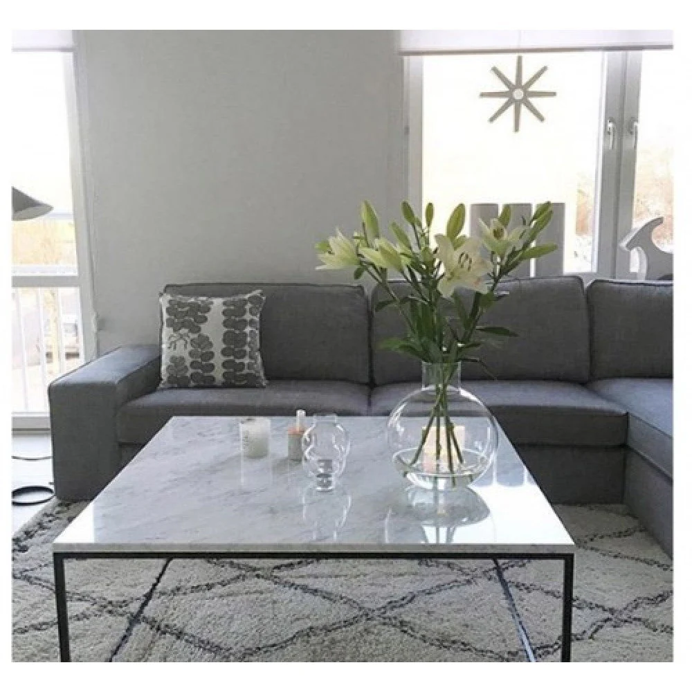 Marble Coffee Table Square Polished and Eased Edge - Image 5