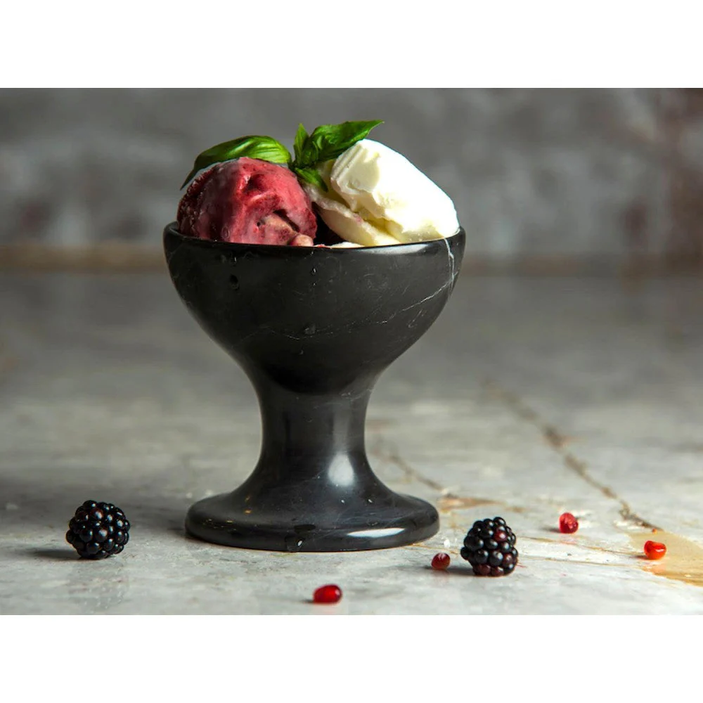 Marble Ice Cream Bowl Case Semi-Polished (D)5" (H)6" - Image 2