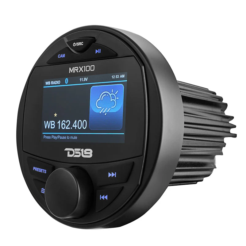 Marine and Powersports Headunit 3" Color TFT screen , 2 Zones, 4 volts Output, BT, RDS 4 X 50 Watts - Image 5
