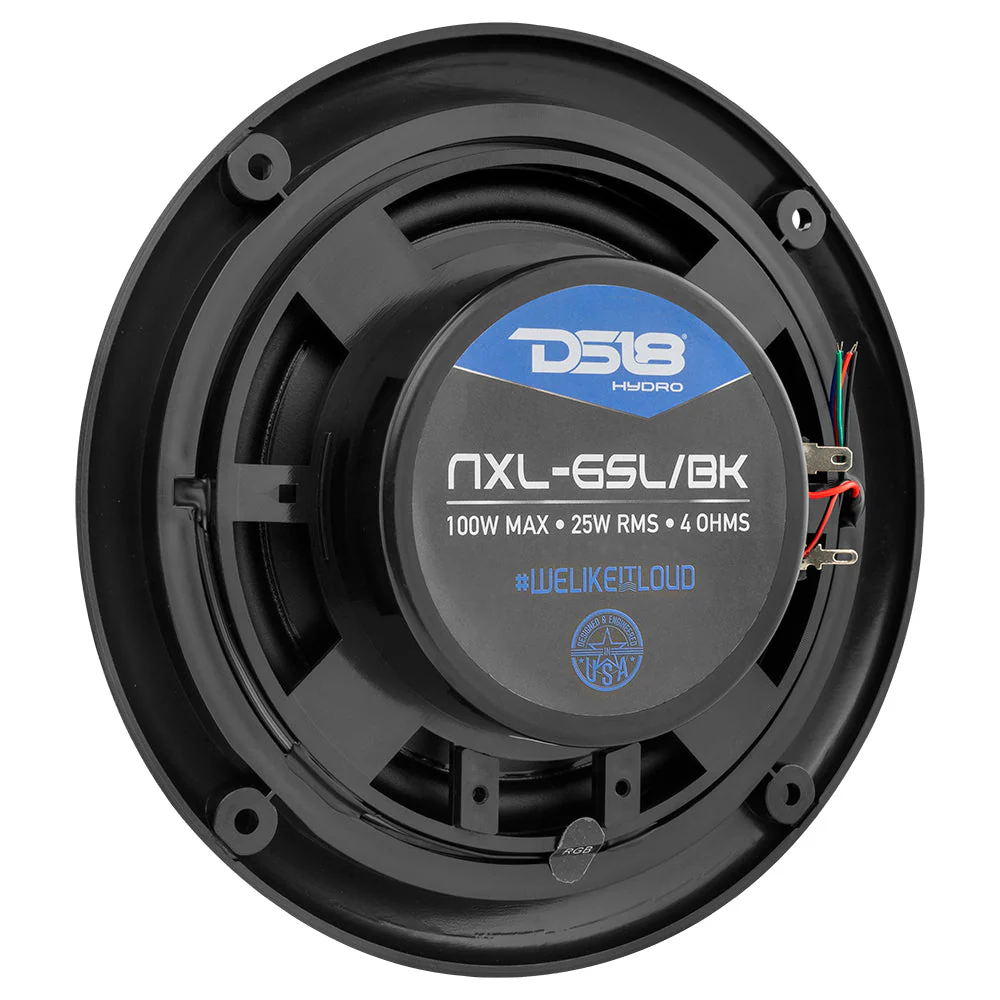 Marine and Powersports Headunit and 6.5" Marine Speaker Package (MRX1 and 2 X NXL-6SL/BK) - Black - Image 4
