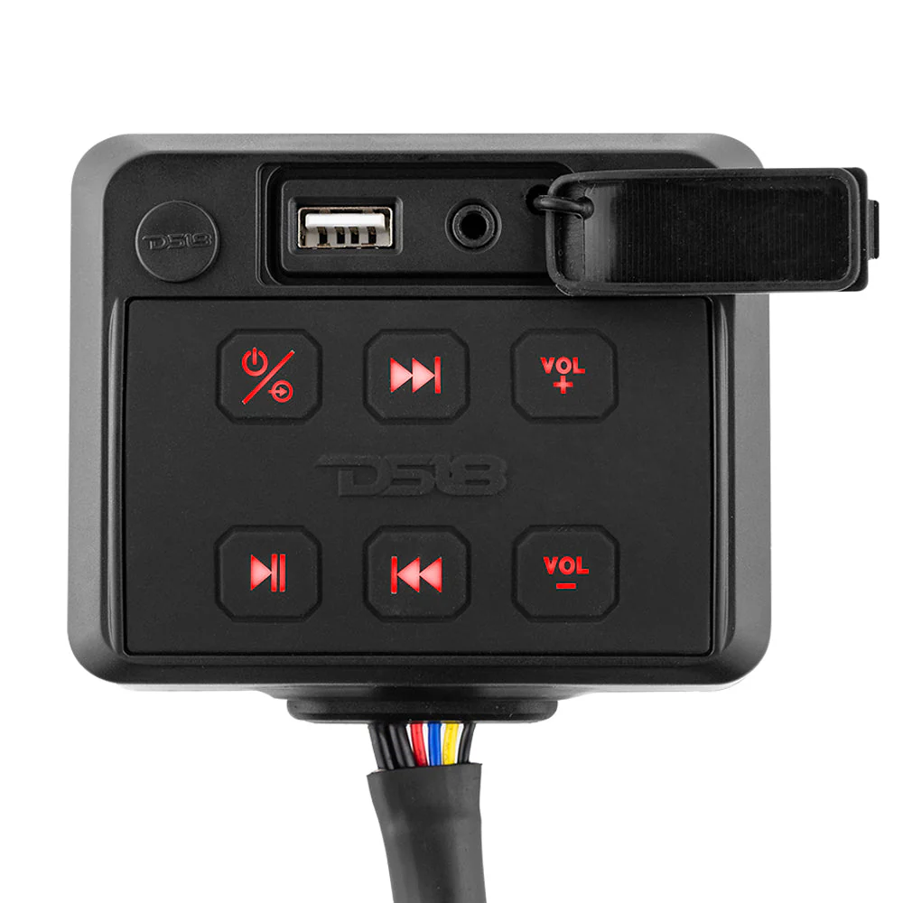 Marine And Powersports Waterproof Receiver Enclosure with Bluetooth, AUX Input, USB Player and Controls - Image 2