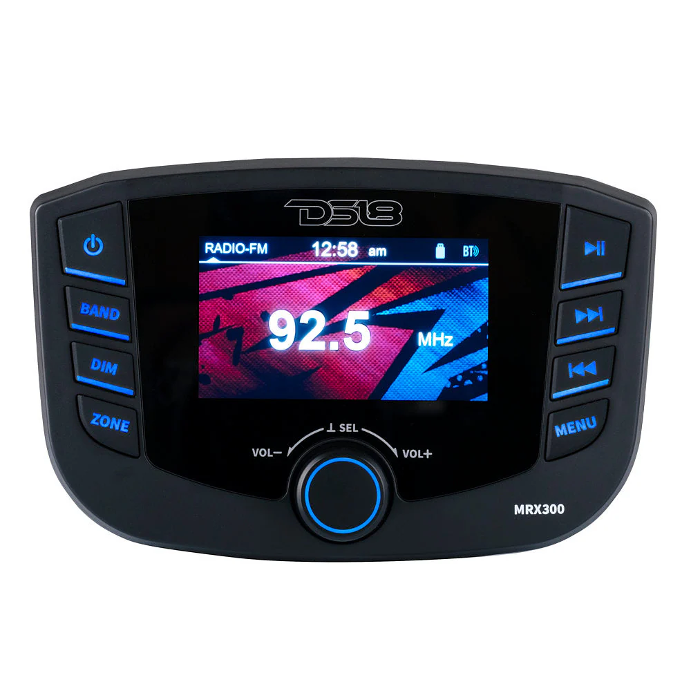 Marine Headunit TFT screen , 3 Zones, 4 volts Output, Bluetooth, RDS 4X50 Watts - Image 2