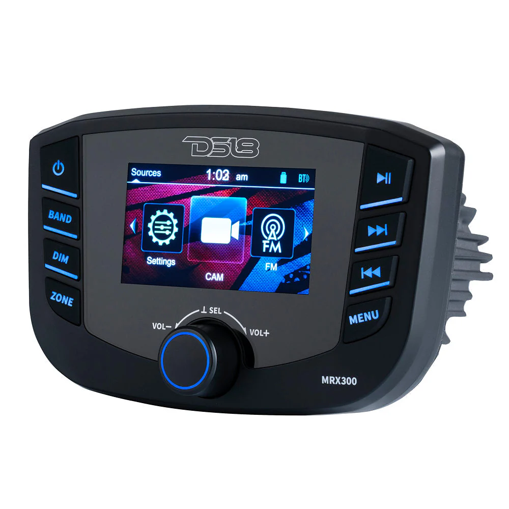 Marine Headunit TFT screen , 3 Zones, 4 volts Output, Bluetooth, RDS 4X50 Watts - Image 3