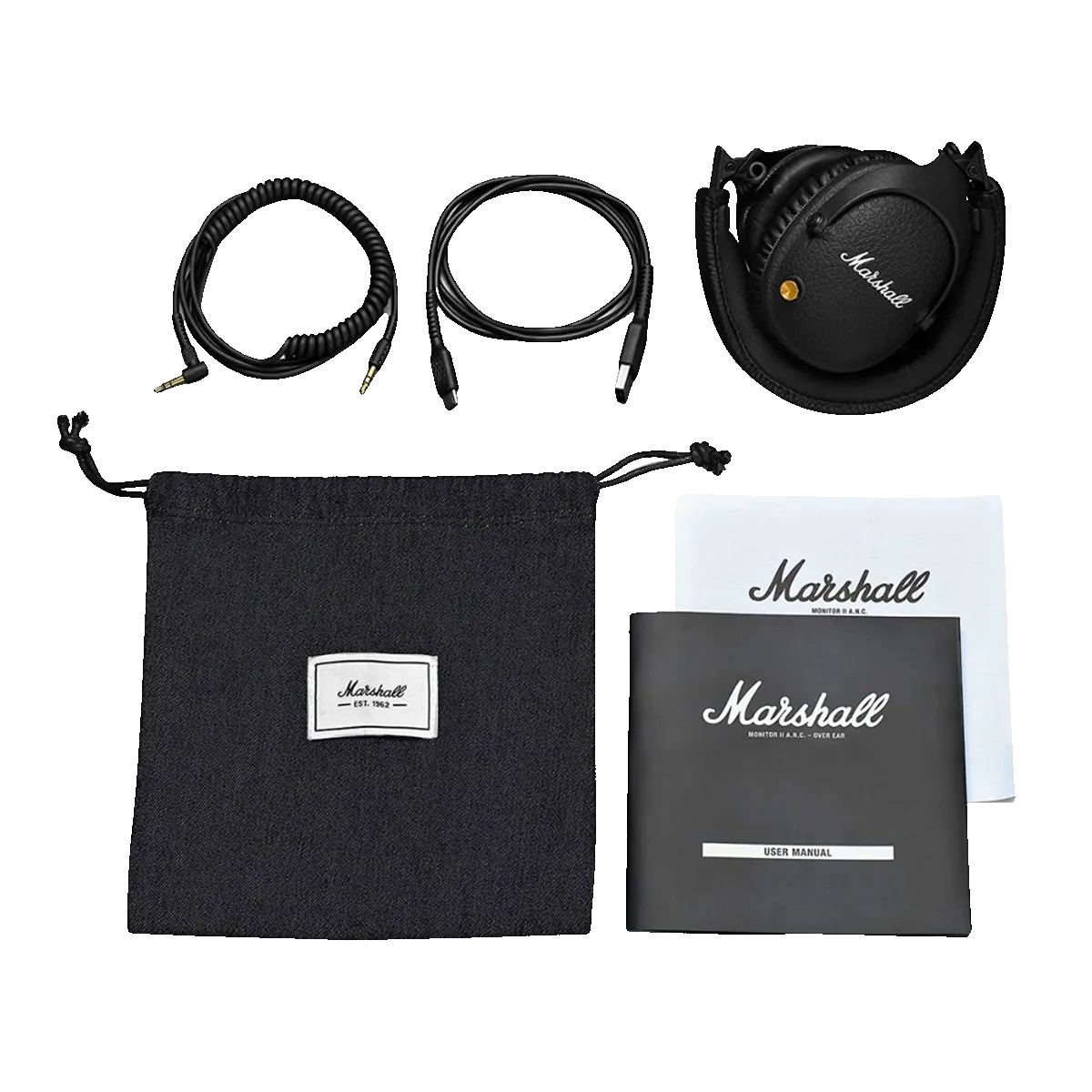 Marshall Monitor II Active Noise Canceling Bluetooth Headphone Black - Image 4