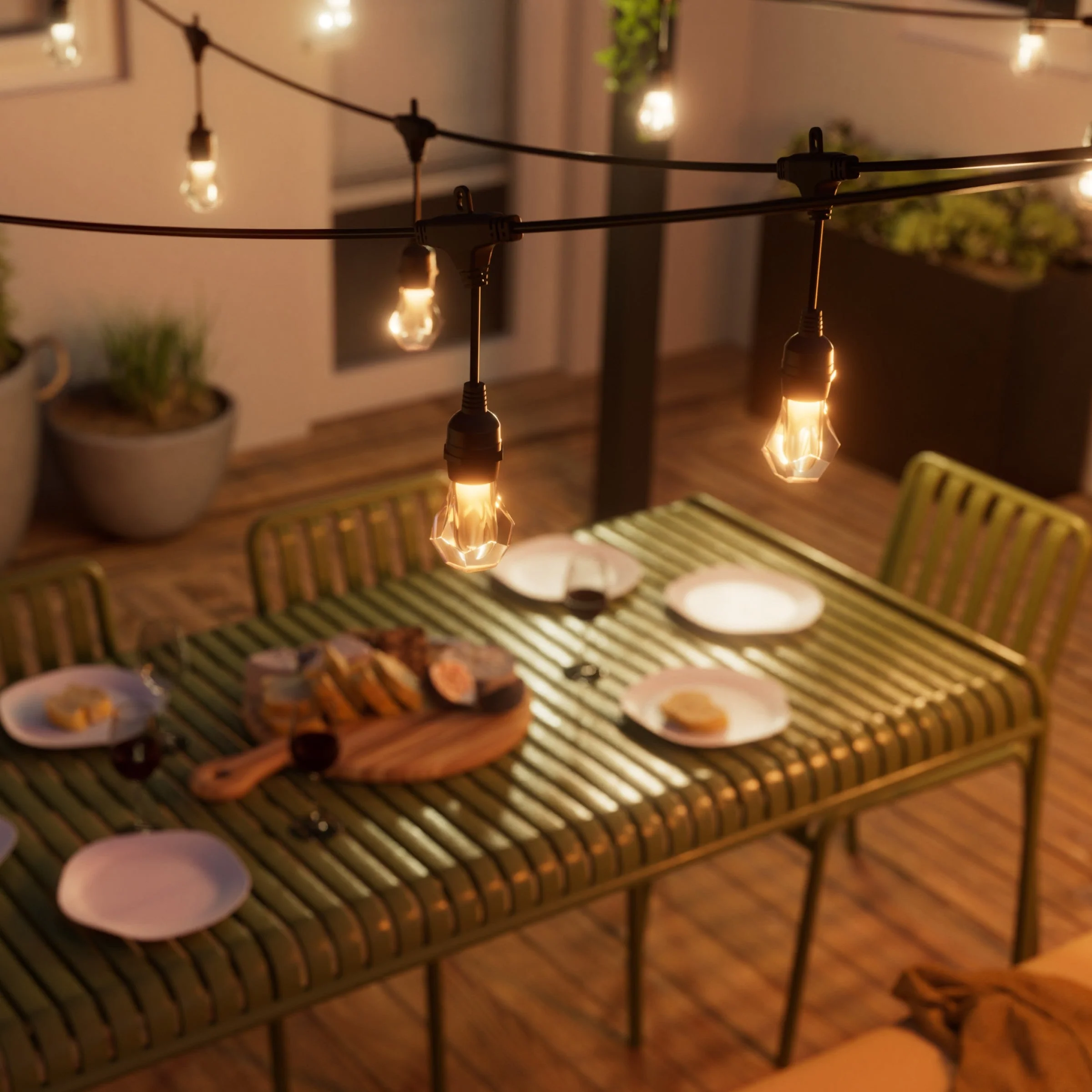 Matter Smart Multicolor Outdoor String Lights Smarter Kit 49ft (15m) - Image 4