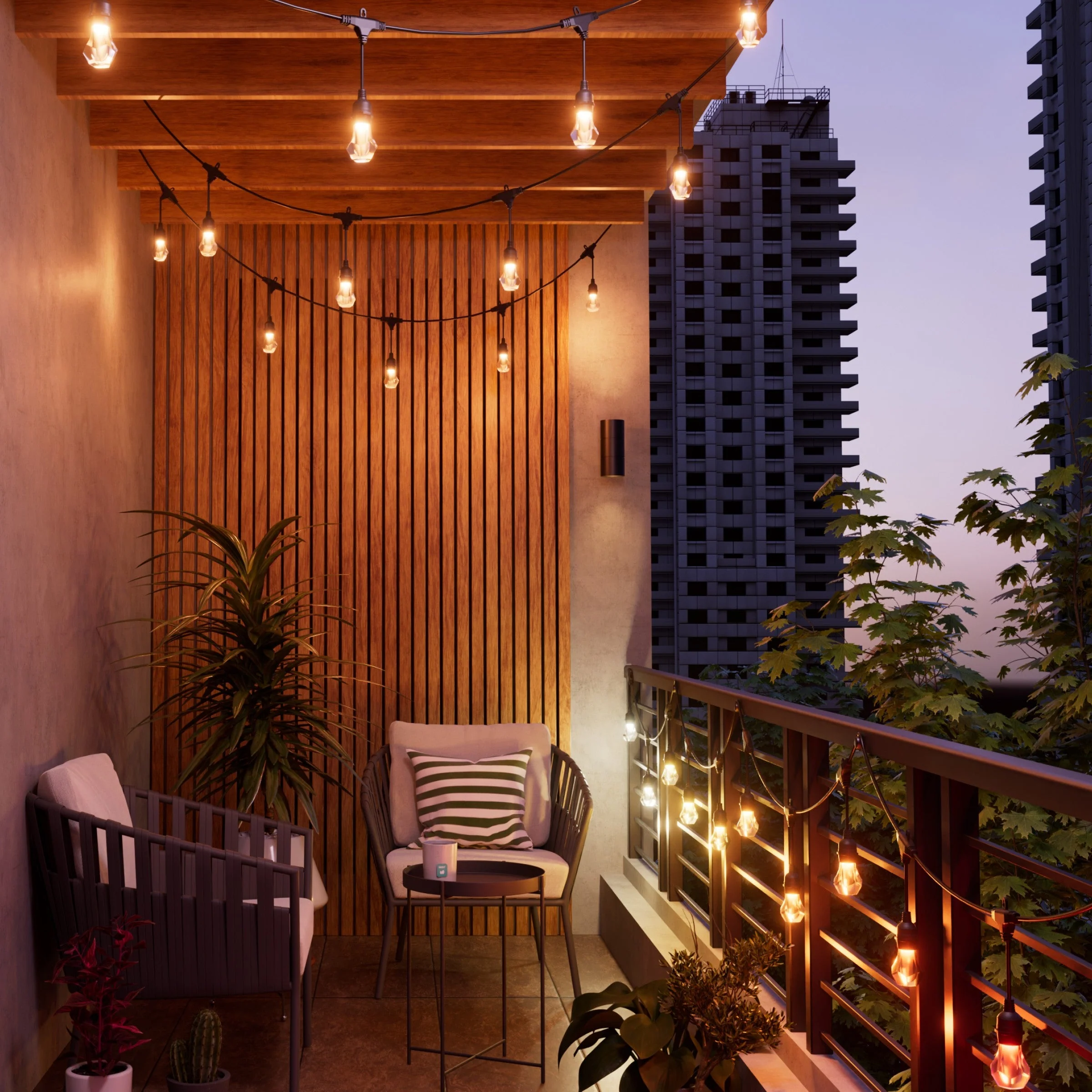 Matter Smart Multicolor Outdoor String Lights Smarter Kit 49ft (15m) - Image 5