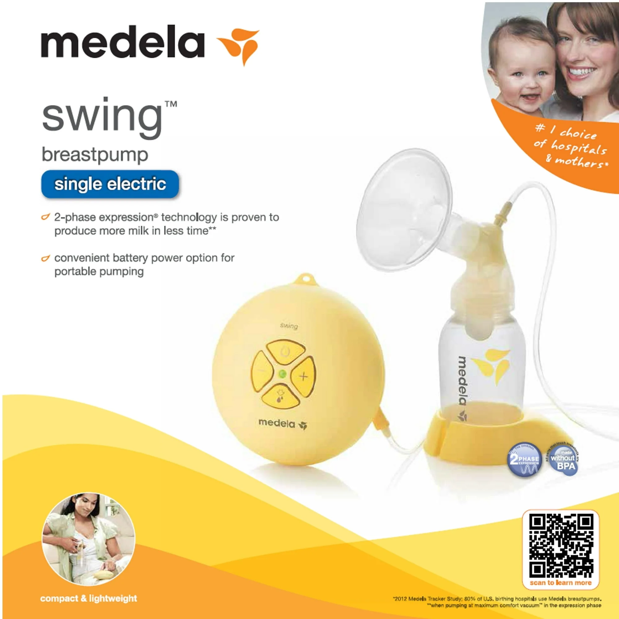 Medela Swing Breastpump (67050) - Image 4