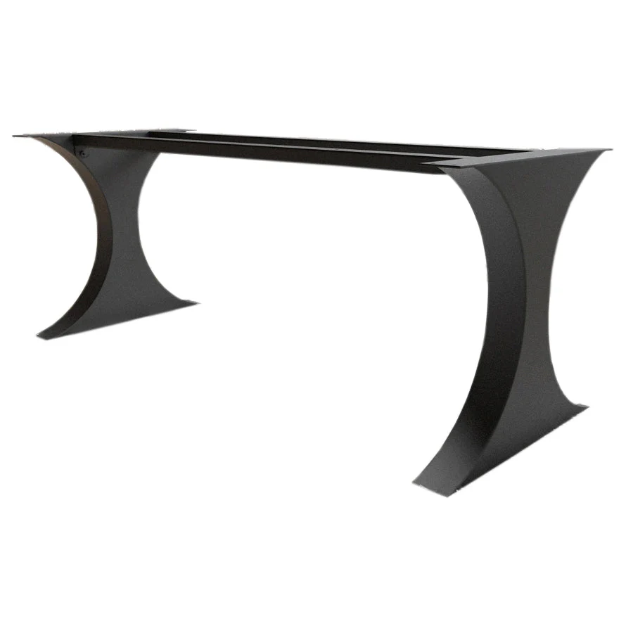 Modern Metal Dining Table Legs for Heavy Table Tops Matte Black - Image 4