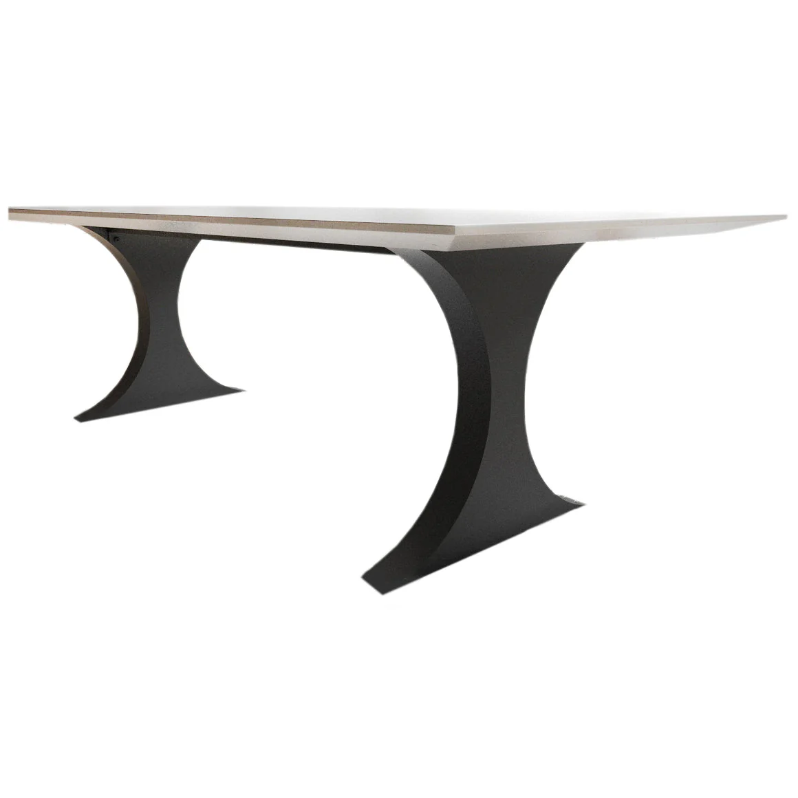 Modern Metal Dining Table Legs for Heavy Table Tops Matte Black - Image 5