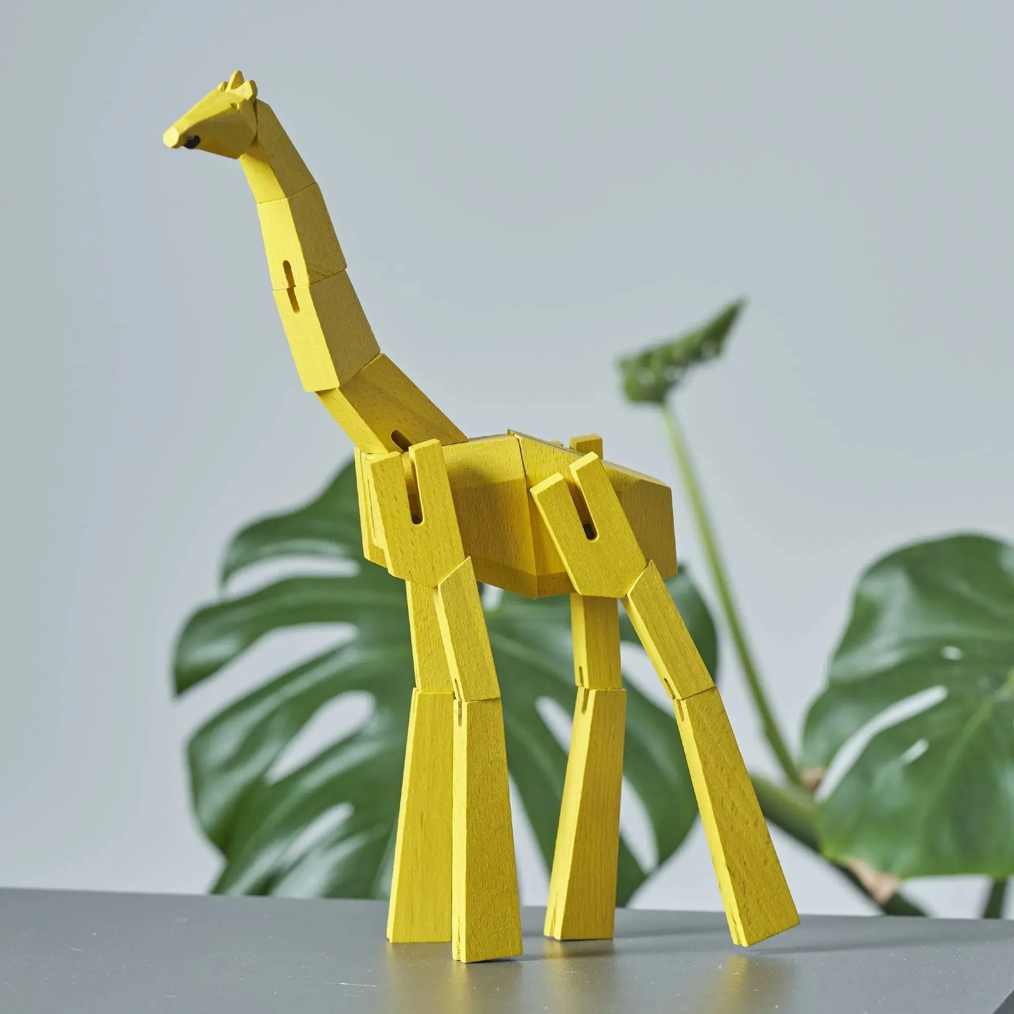 Modern Wooden Giraffe Decor – Interactive Puzzle & Art Piece - Image 12