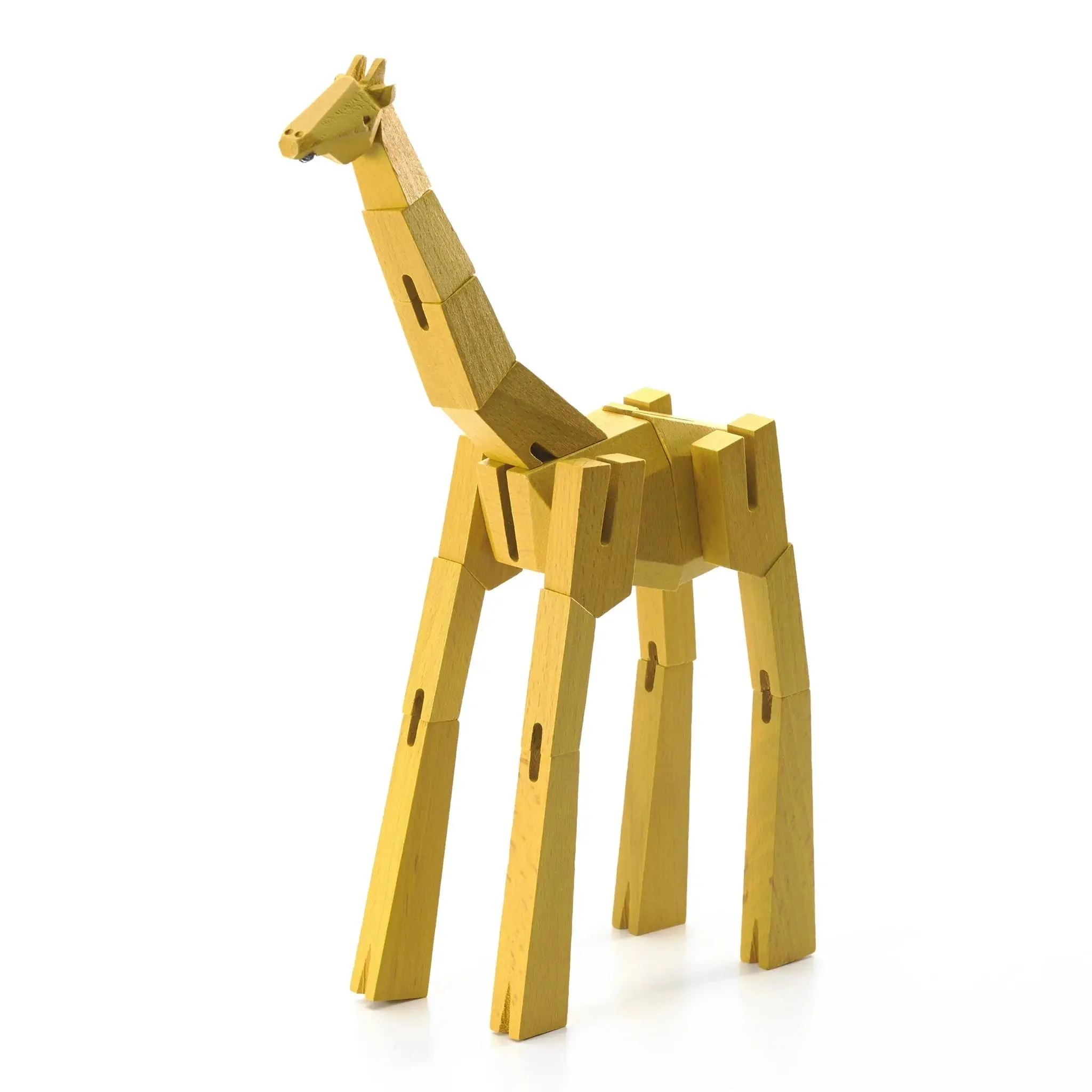 Modern Wooden Giraffe Decor – Interactive Puzzle & Art Piece - Image 4
