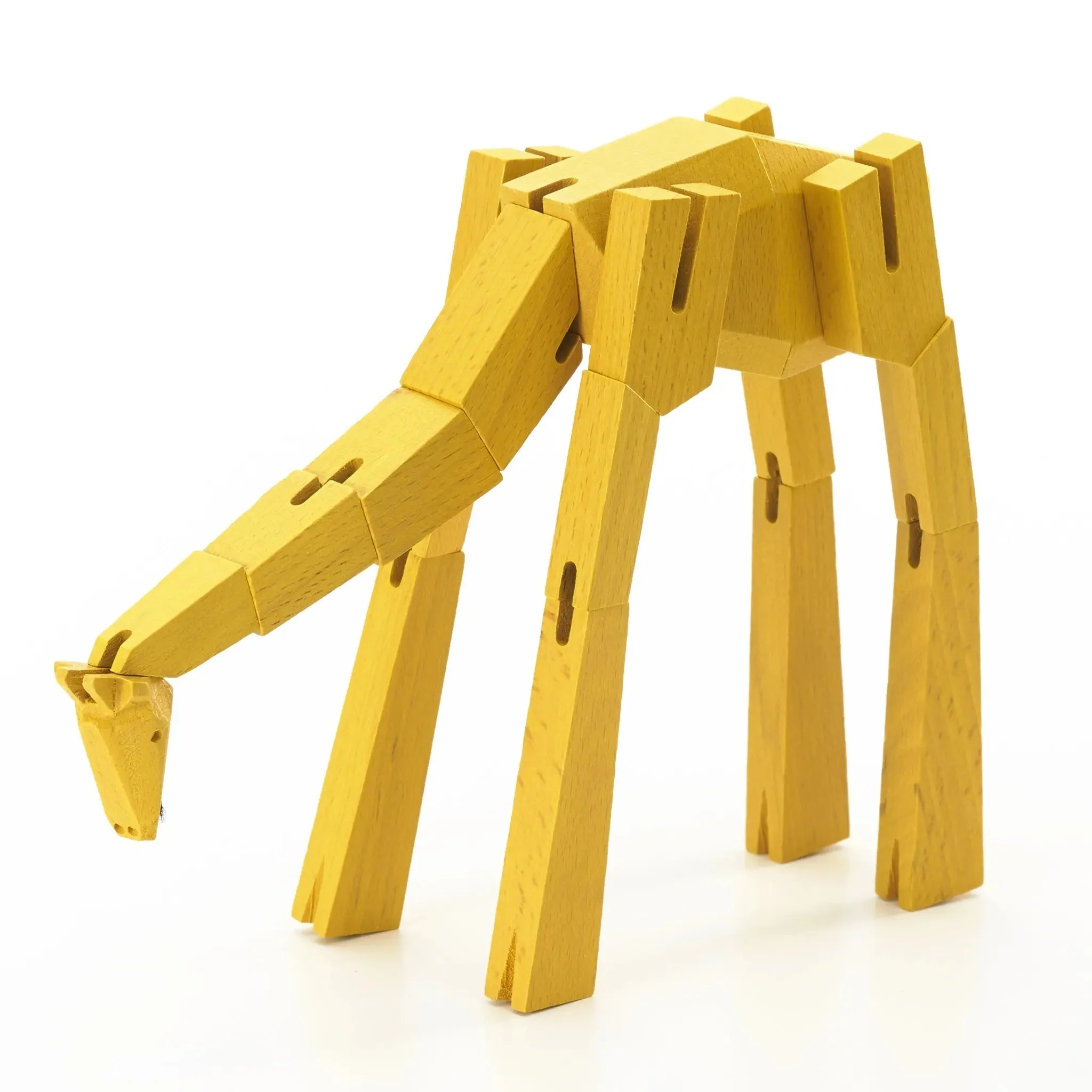 Modern Wooden Giraffe Decor – Interactive Puzzle & Art Piece - Image 5